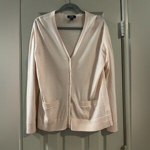 Lord & Taylor Light Pink Cardigan